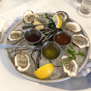 Oyster platter at Goode Seafood Co. 